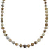 Southwest Authentic Sterling Silver Picture Rock Bead Necklace BX120616
